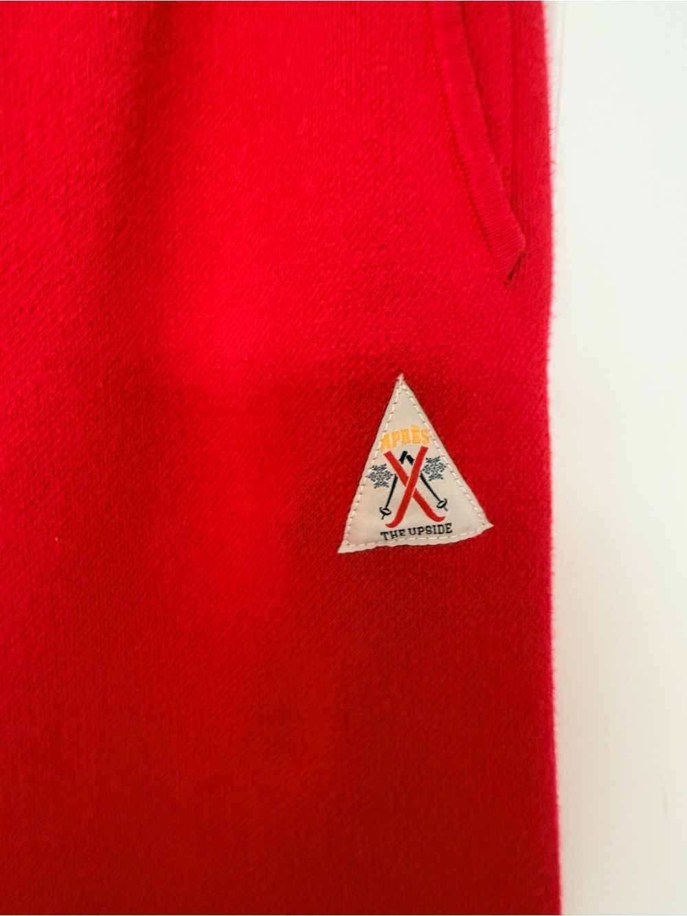 The Upside Keystone Jojo Red Fair Isle Knit Jogger Pants - Picture 8 of 9